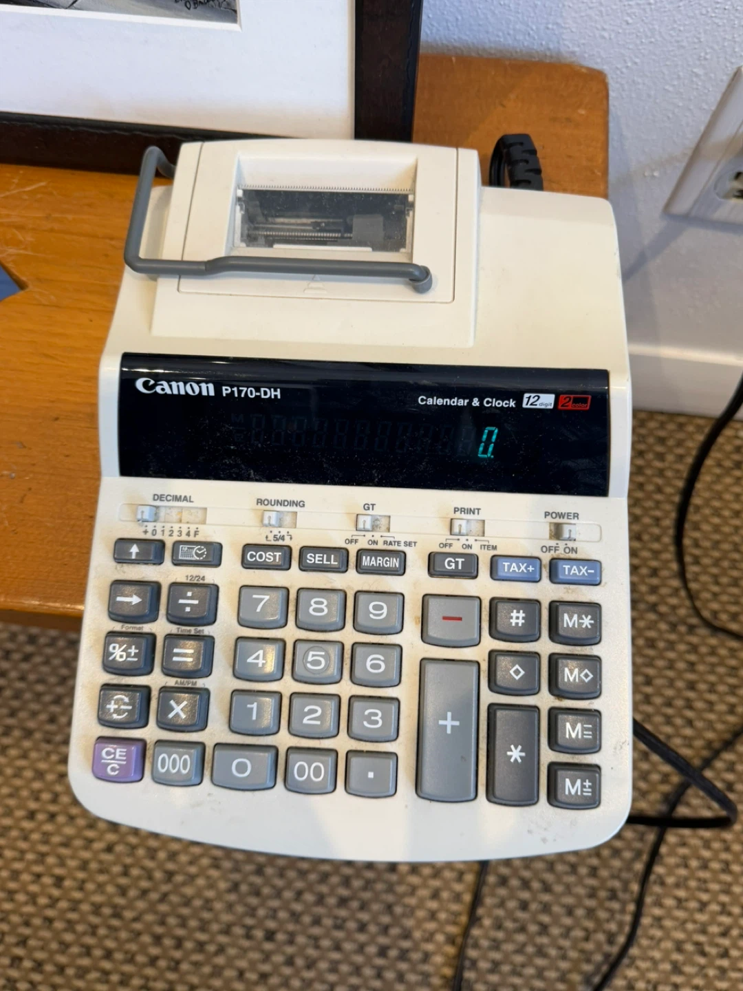 Canon P170-DH Printing Calculator & Clock - photo 2