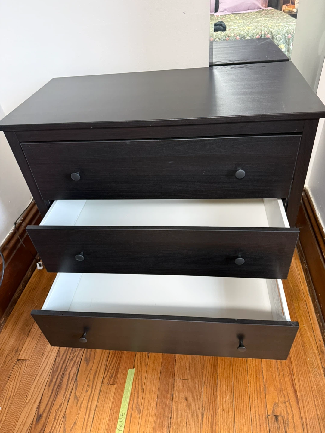 IKEA KOPPANG Black 3-Drawer Dresser - photo 5