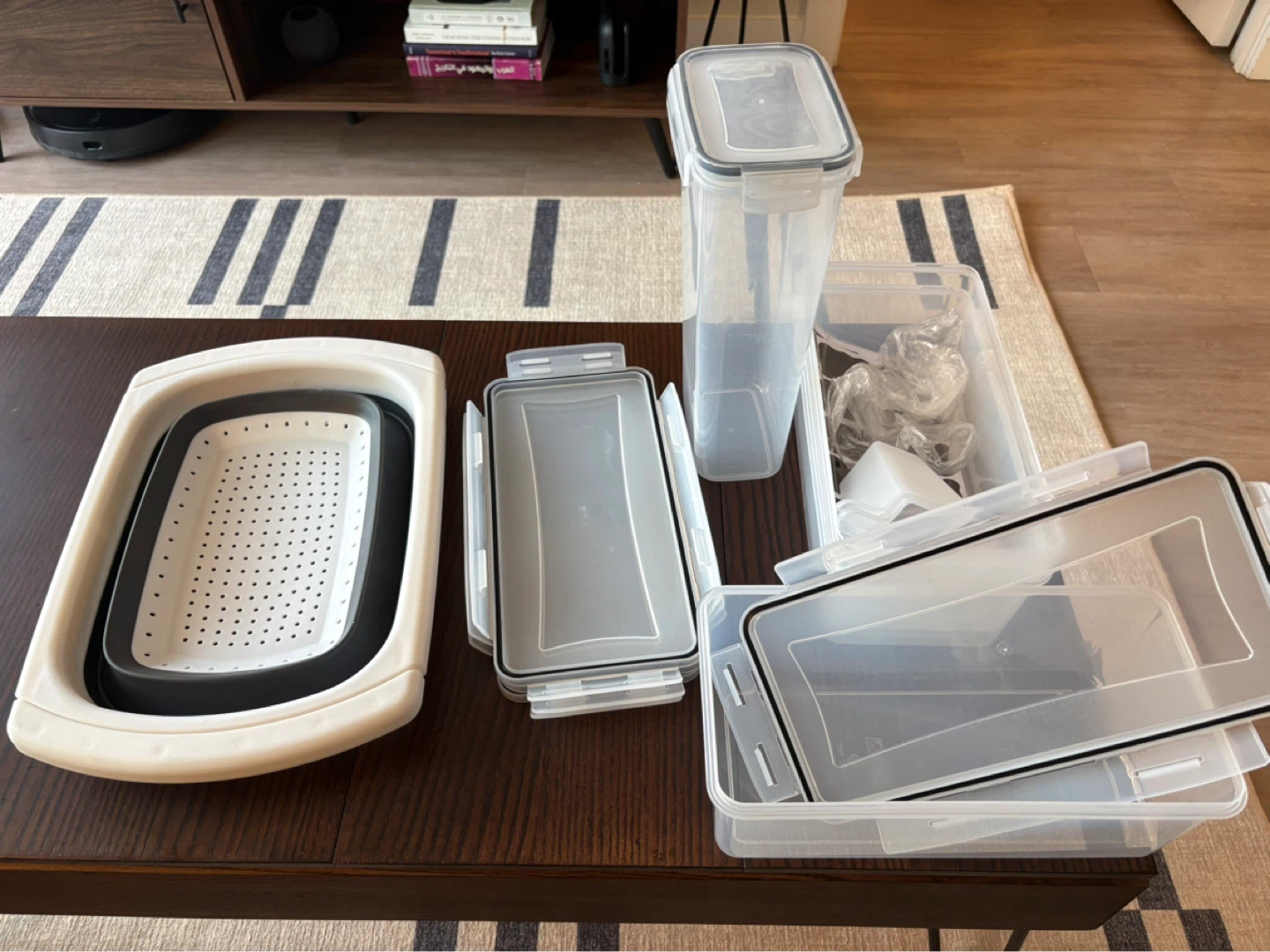 Collapsible Colander and Food Storage Container Set