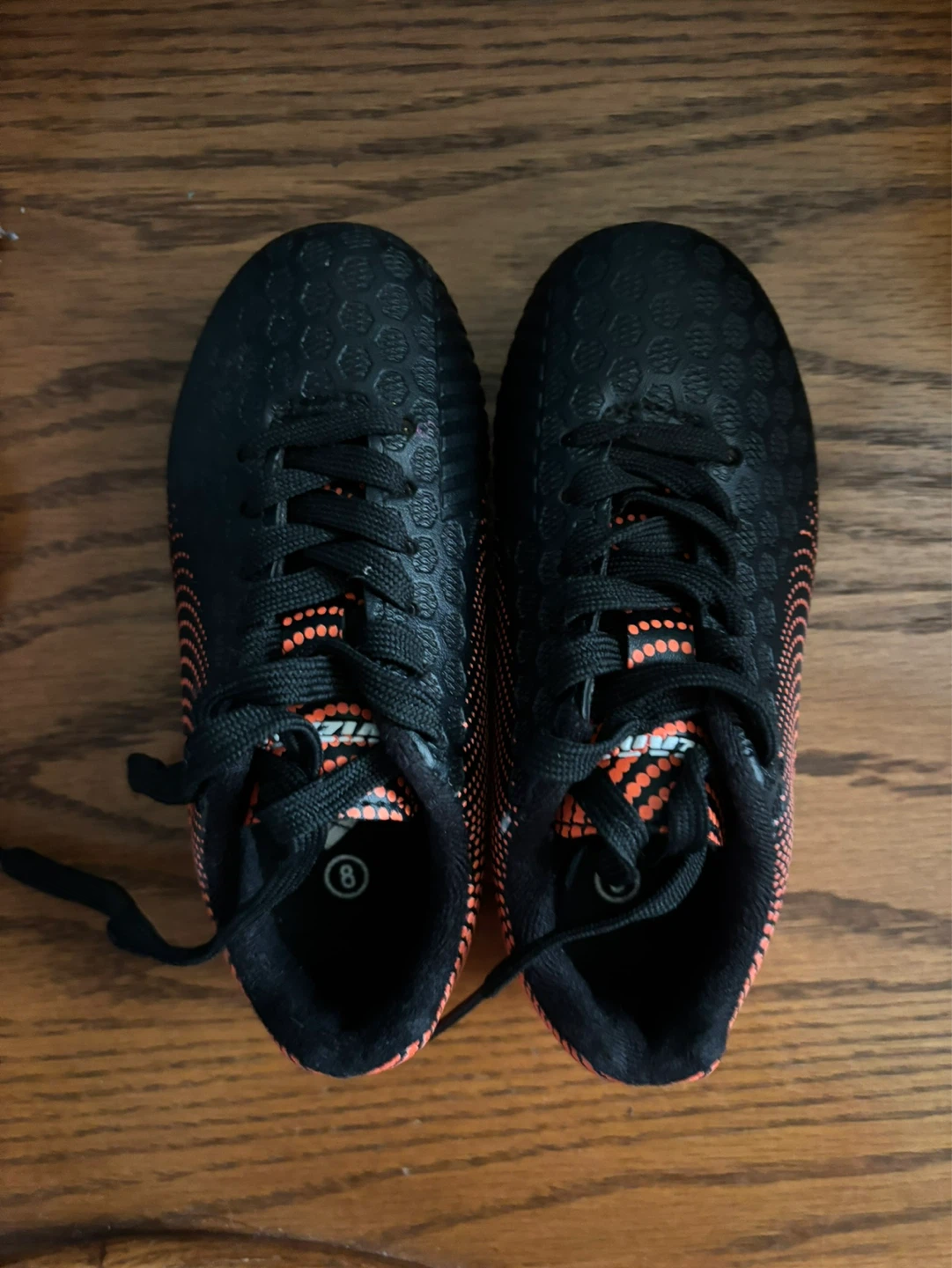 Soccer Cleats - Black/Orange toddler Size 8 - photo 2