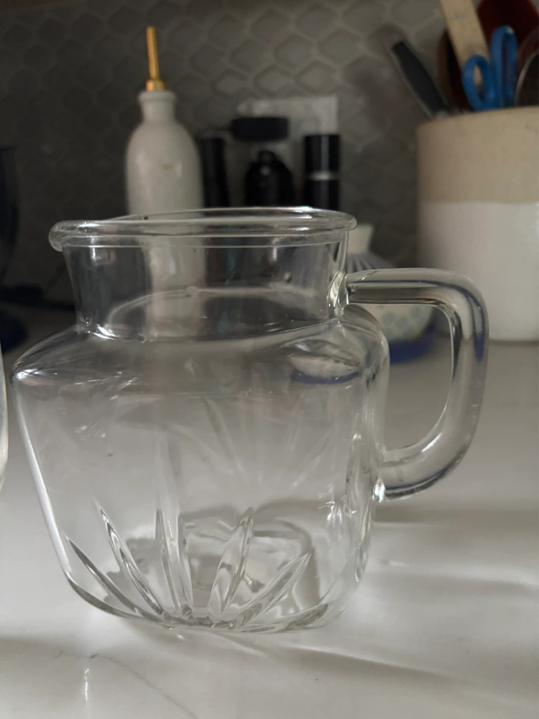 Vintage Clear Glass Pitchers (Set of 2) - photo 3