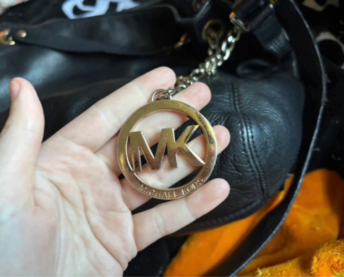 Michael Kors Black Leather Handbag
