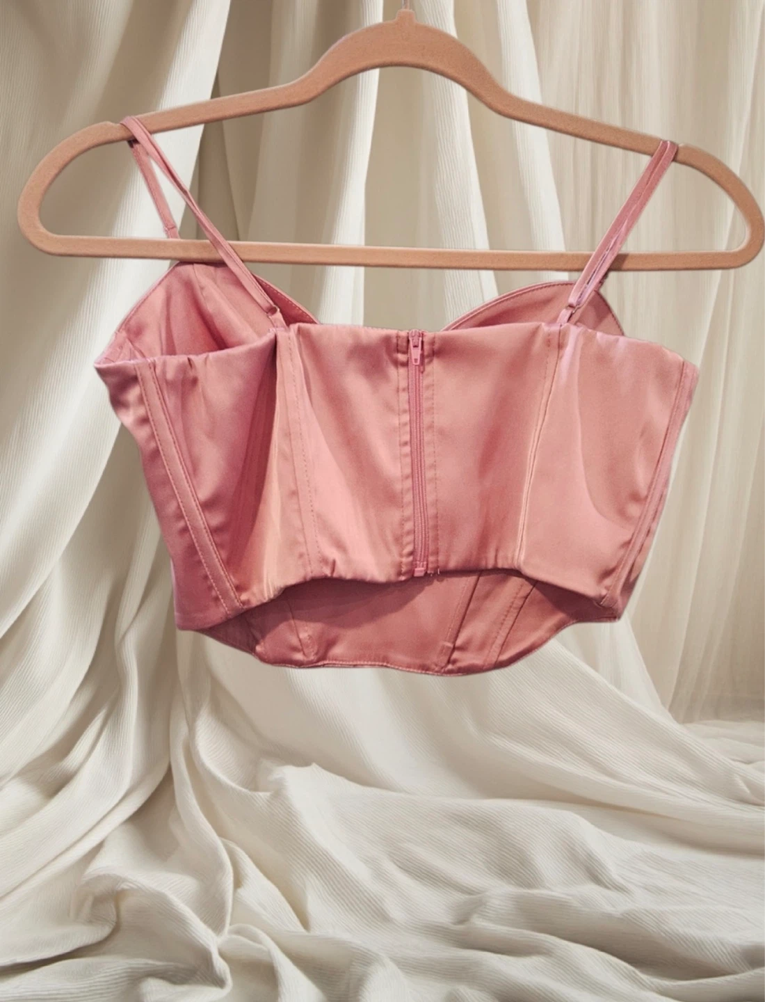 Dynamite Women's XS Pink Corset Top - photo 2
