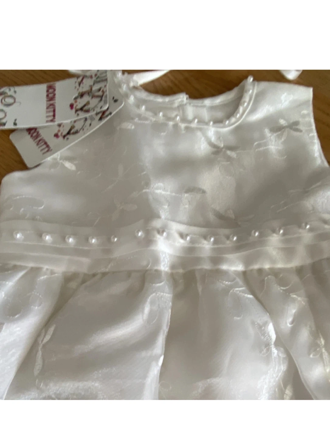Baby Christening Gown and Bonnet Set - photo 2
