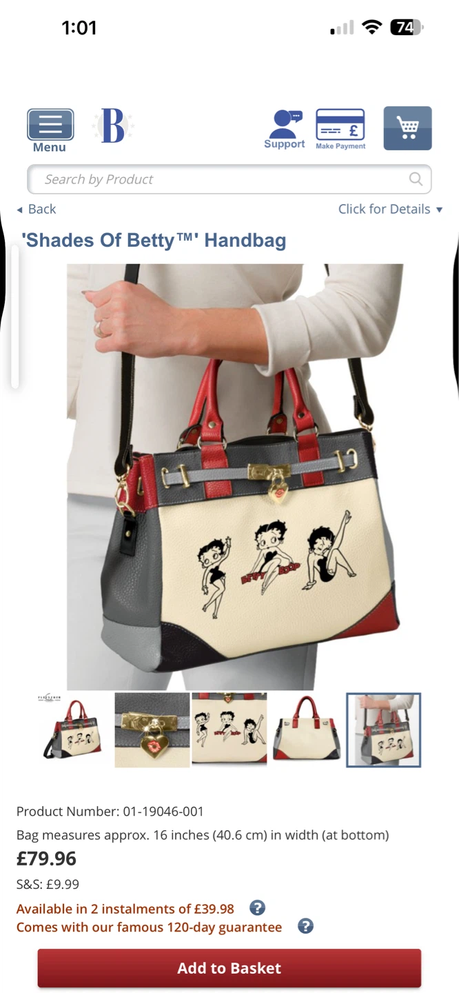 officially licensed Betty Boop handbag - photo 2