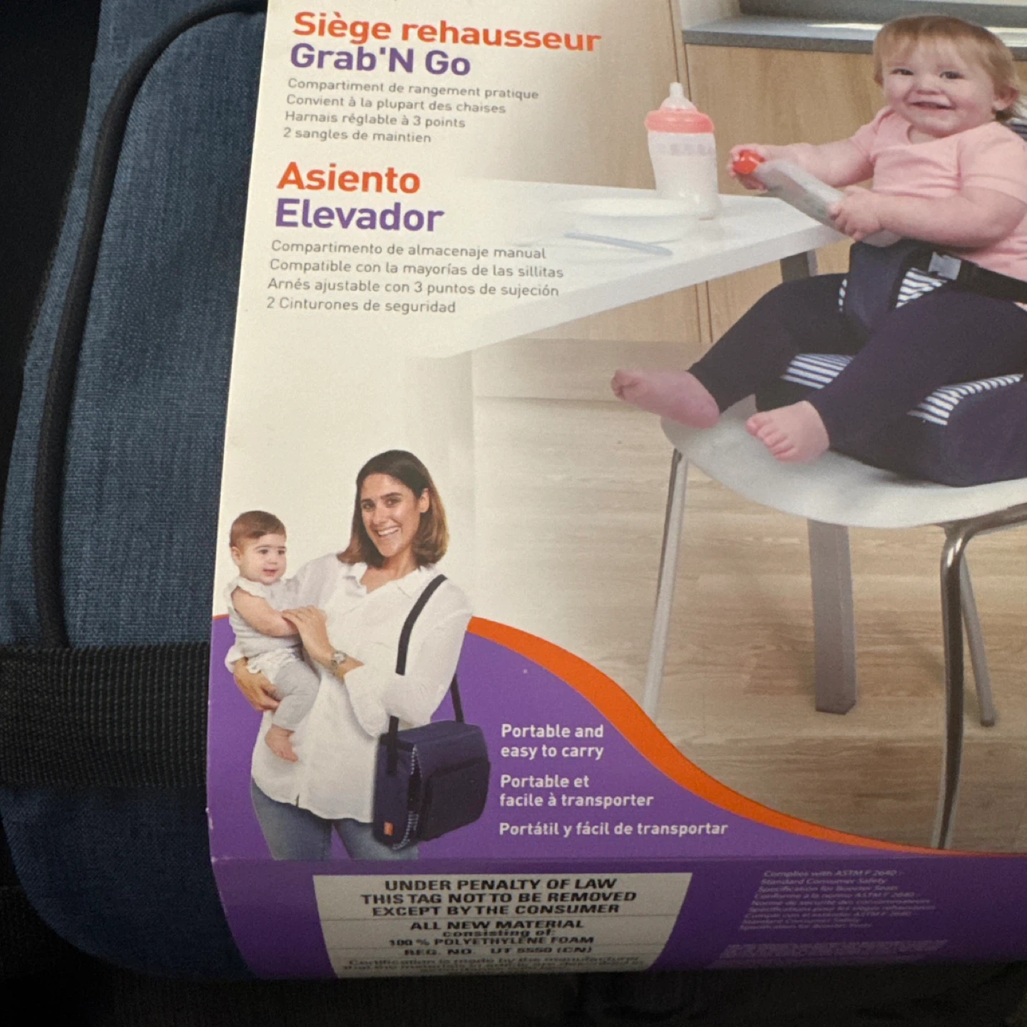 Dreambaby Grab 'n Go Travel Portable Booster Seat. Brand New - photo 5