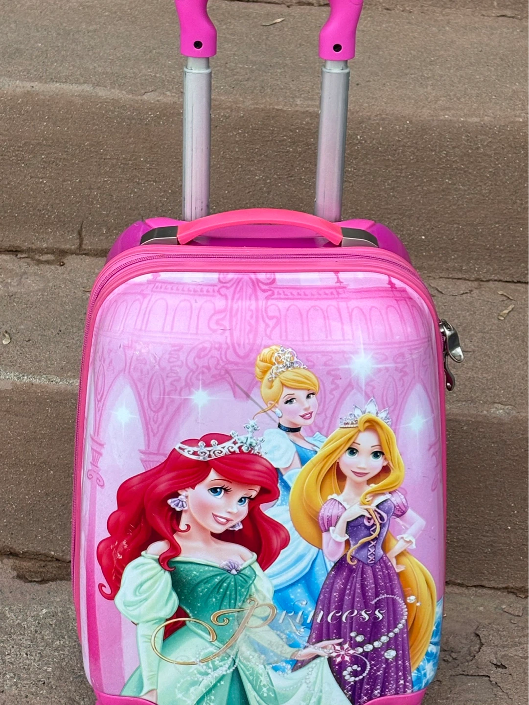 Pink Disney Princess Hard-shell Hayes Kids Suitcase