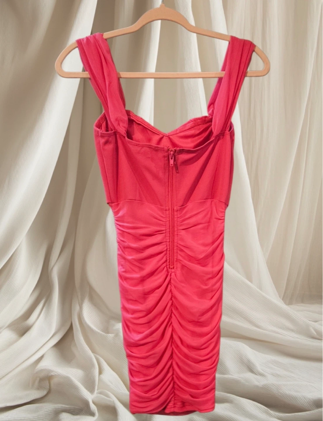 Privy Pink Women's Small Ruched Dress - photo 2