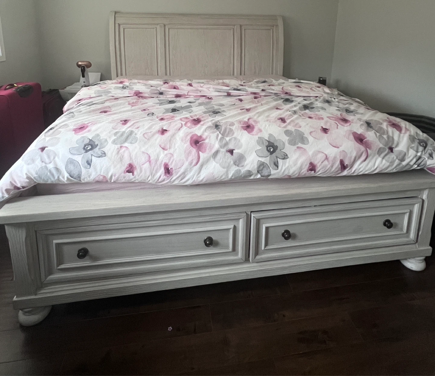 King Storage Bed Frame with Drawers - photo 2