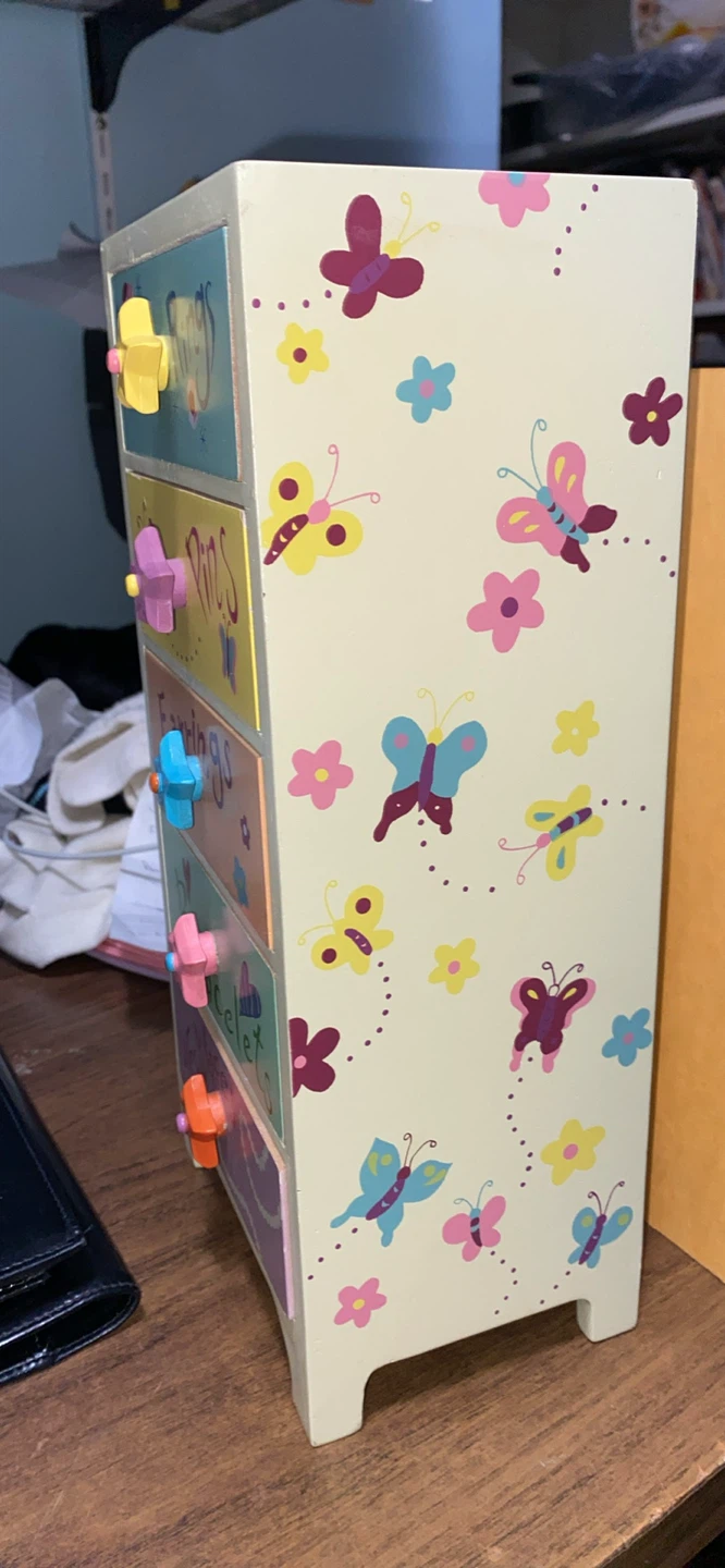 Kids Wooden Jewellery Organizer with 5 Drawers - photo 2
