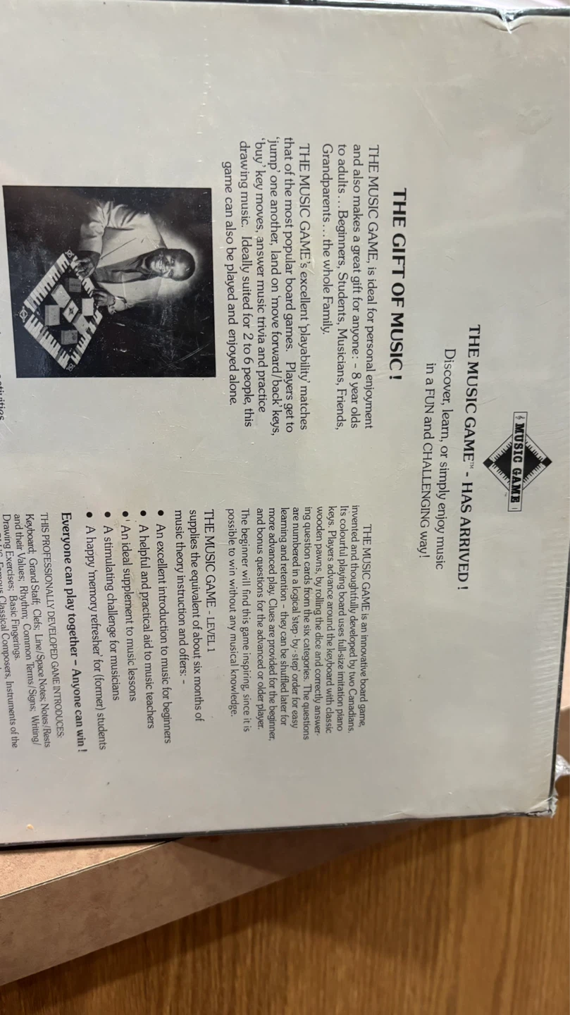 The Music Game - First Edition Board Game