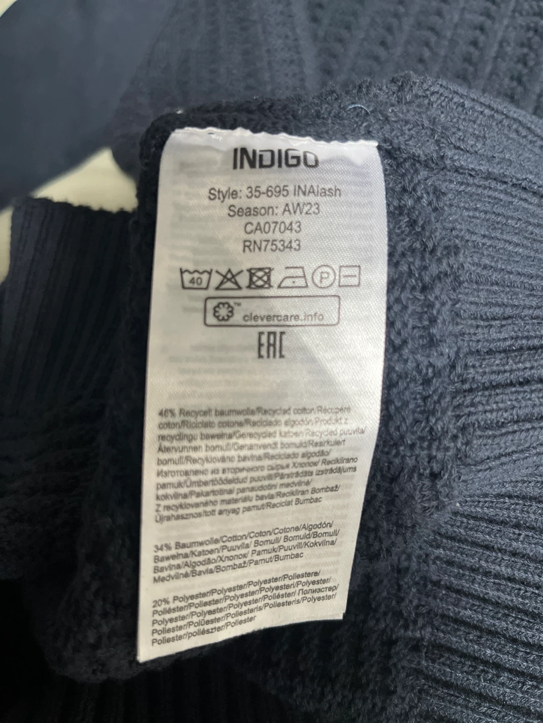 ‘Indigo’ Navy Blue Sweater - photo 4