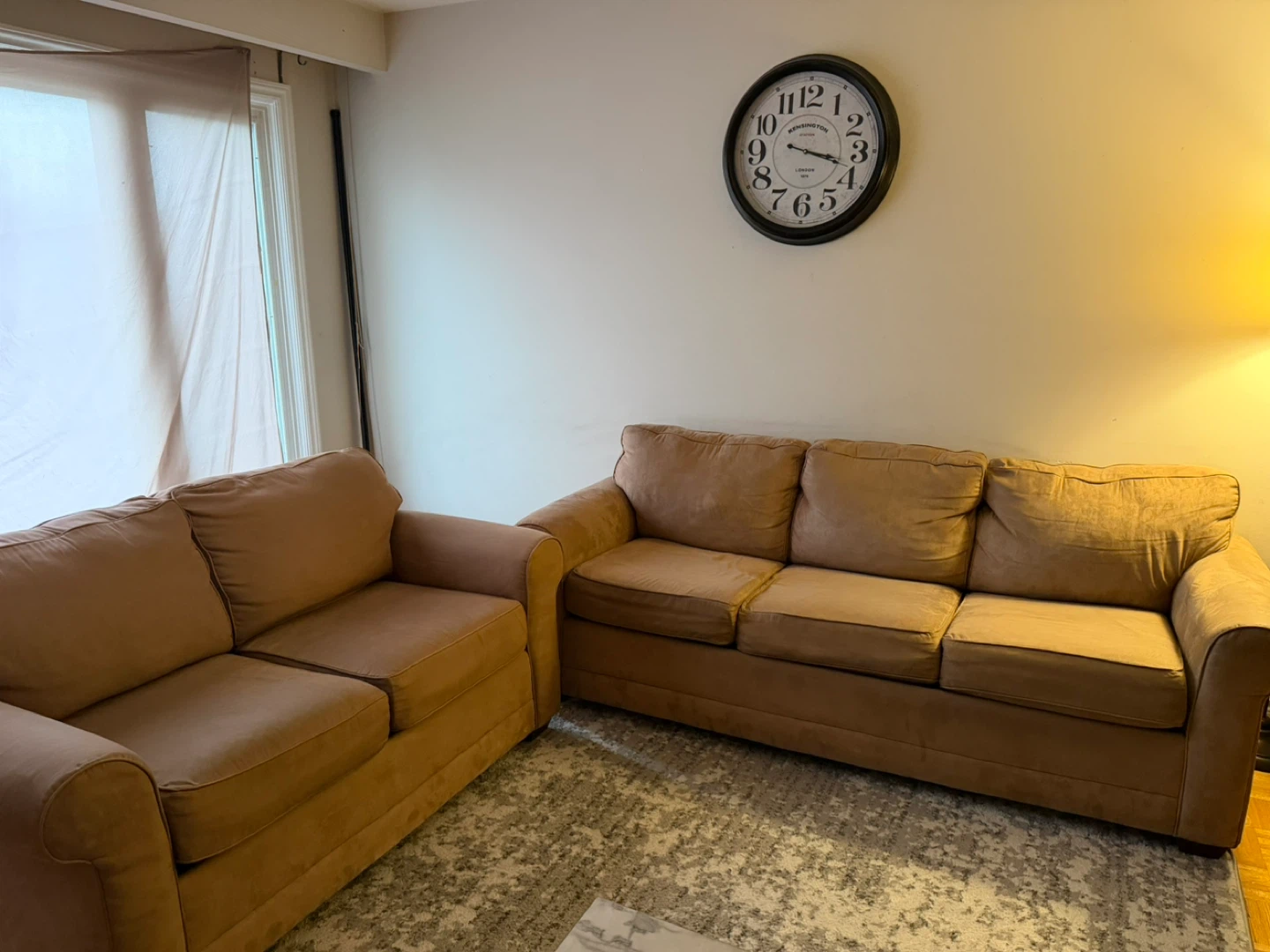 Tan Fabric Sofa set - photo 4