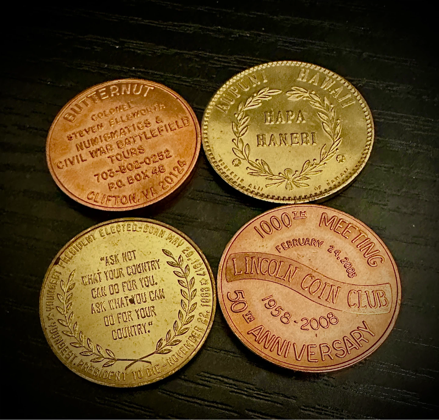Collection of Four Commemorative Coins