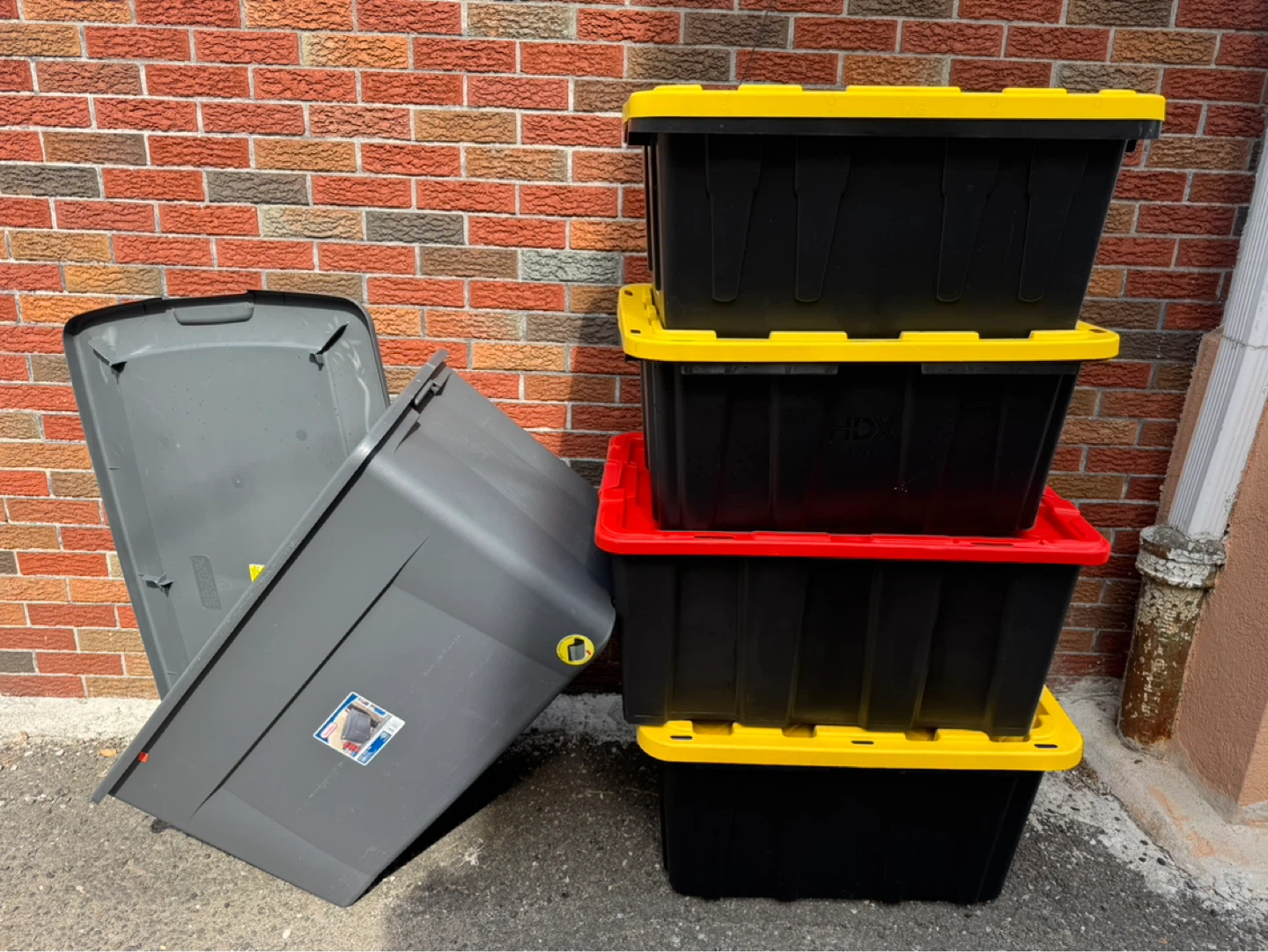 HDX 17 Gallon Tough Tote Storage Bin