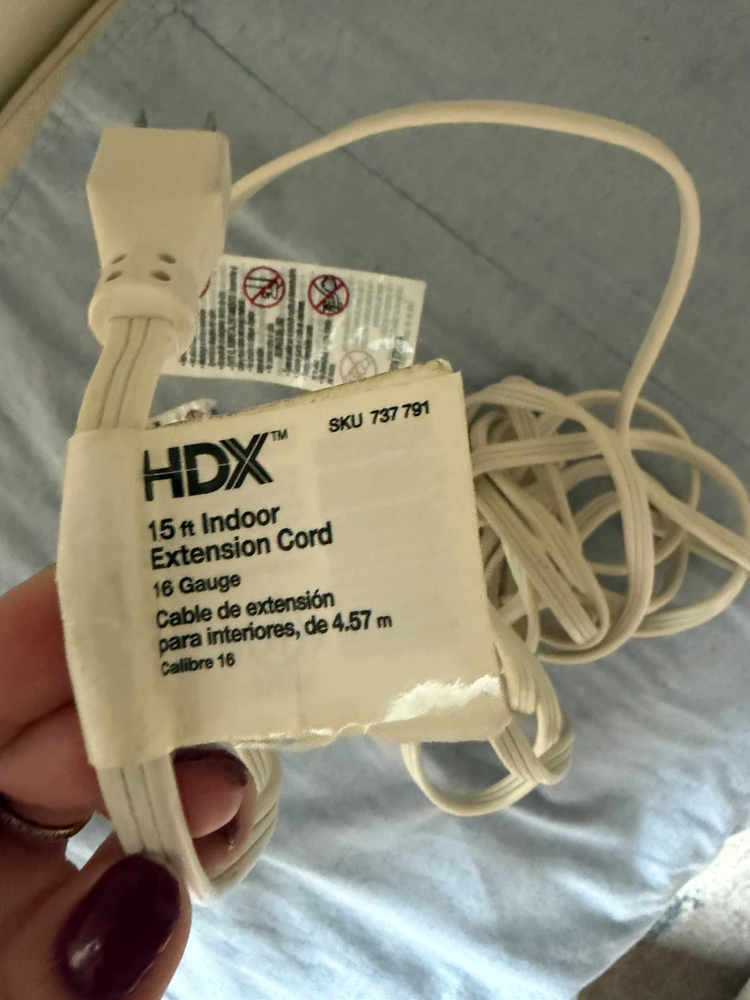 HDX 15 ft Indoor Extension Cord - photo 2