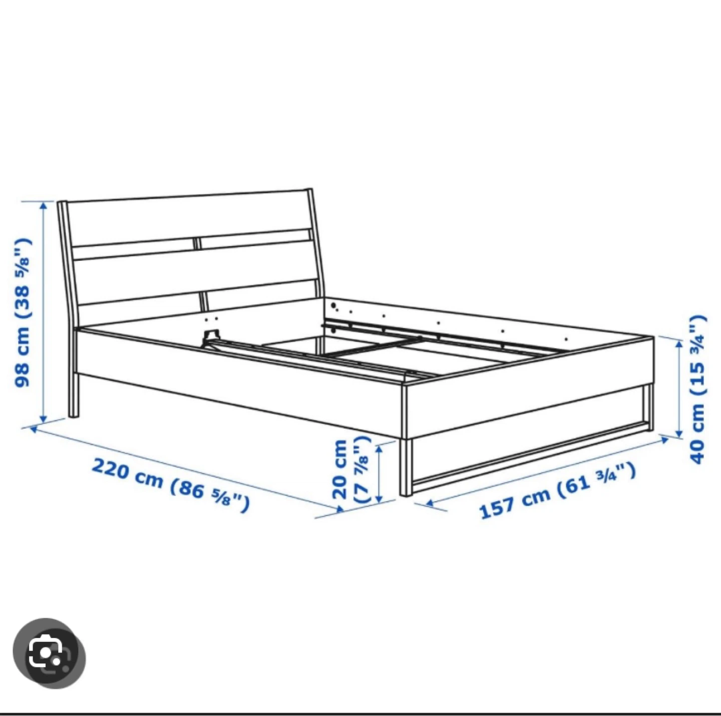 IKEA TRYSIL Queen Size Bed Frame (CAN DELIVER) - photo 2