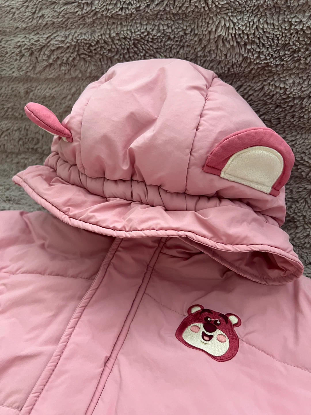 Disney Strawberry Bear Winter Jacket with Bear Ears - photo 2