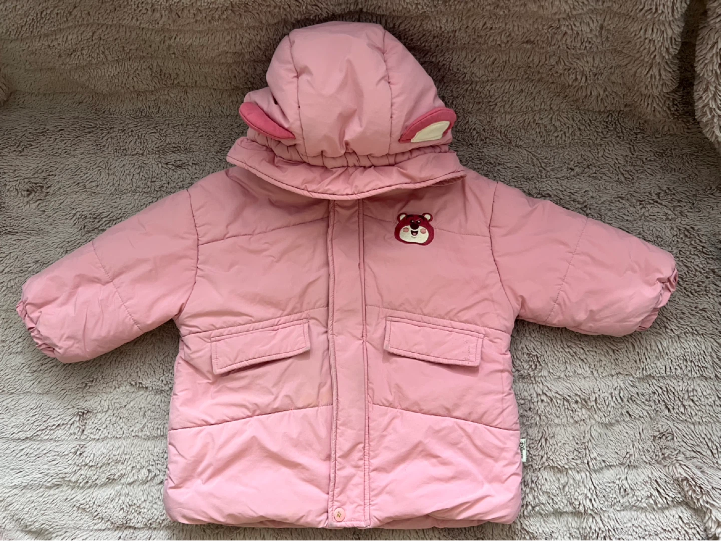 Disney Strawberry Bear Winter Jacket with Bear Ears