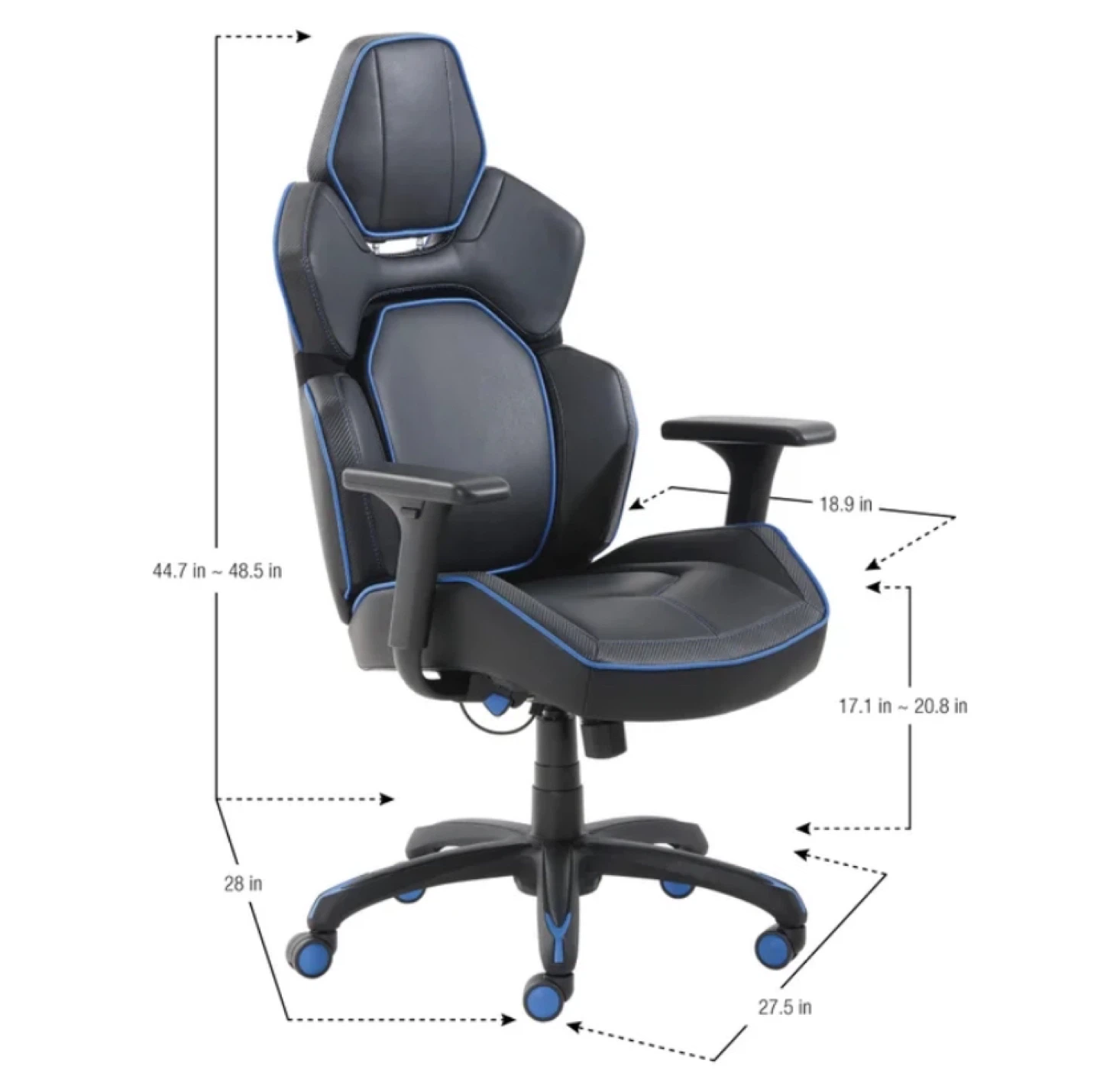 DPS 3D Insight Gaming Chair – Black/Blue (CAN DELIVER) - photo 2