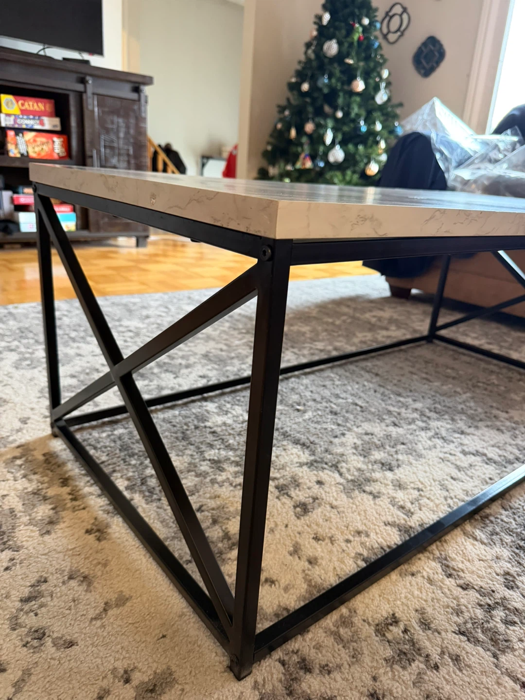 Coffee Table with Marble Decor Top - photo 2