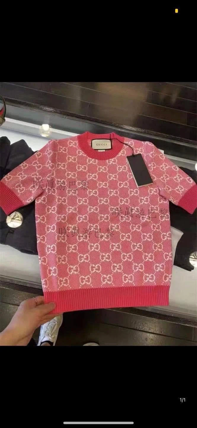 Gucci Pink GG Monogram Sweater