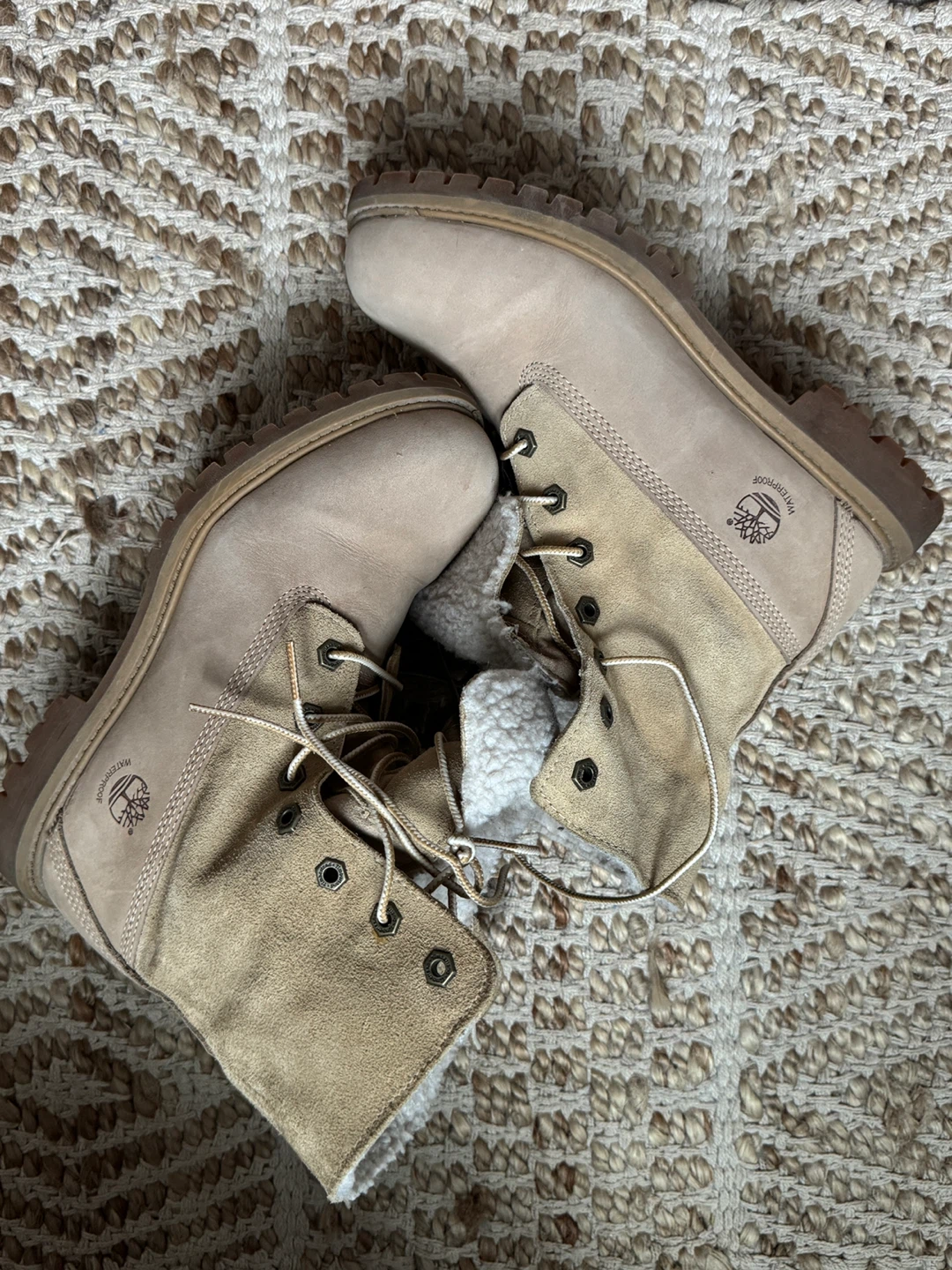 Timberland Boots with Shearling Lining