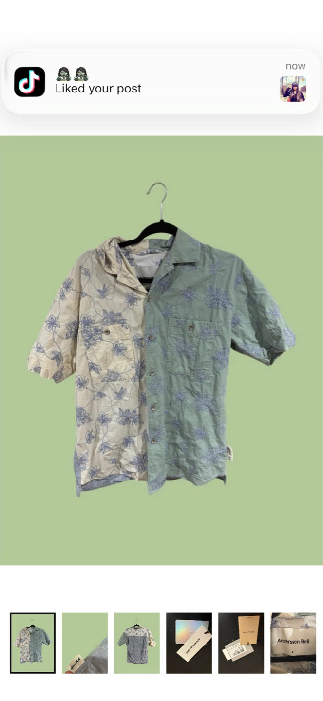 Andersson Bell Multicolor Embroidered Button-Up Shirt Size S