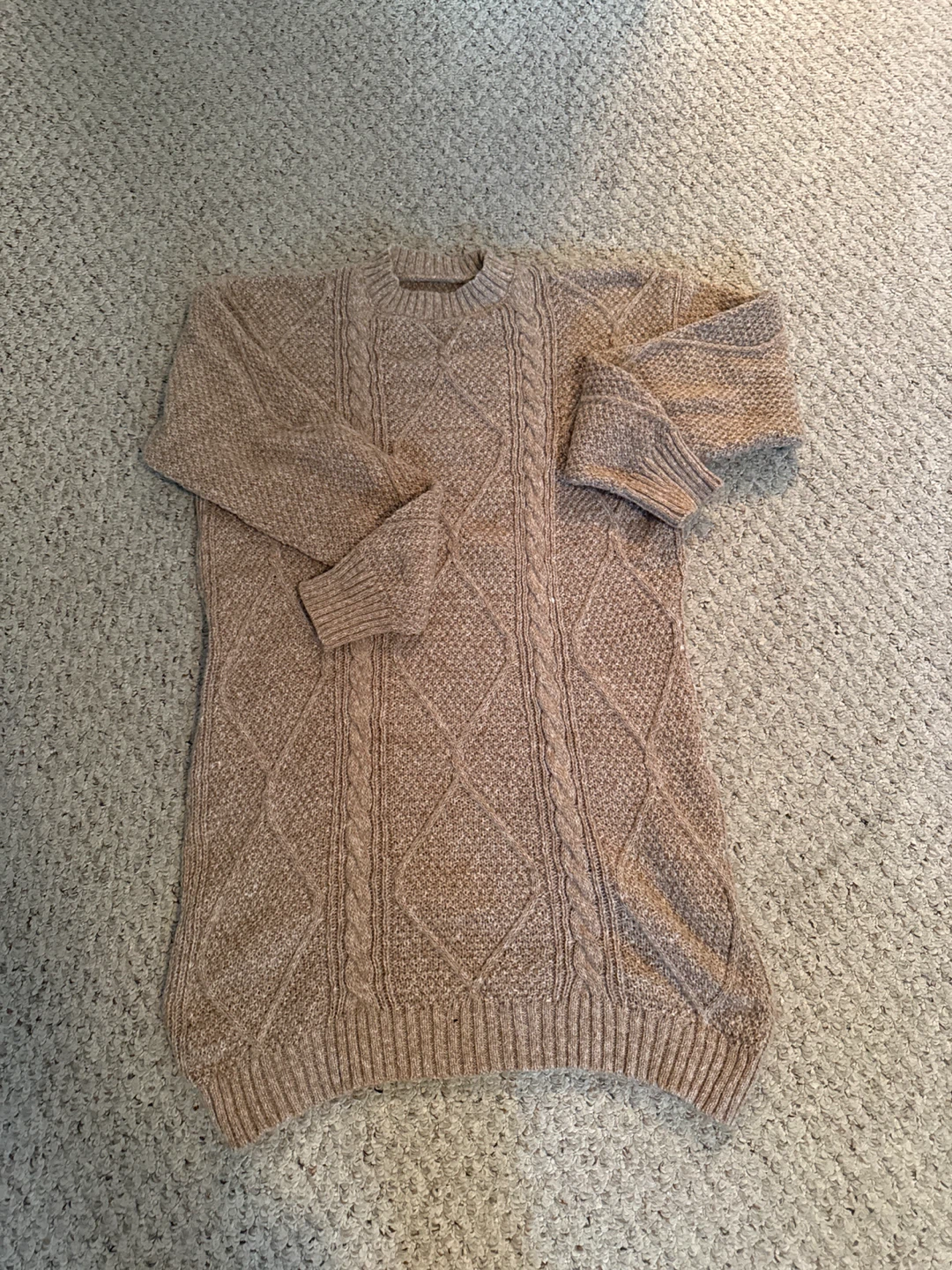 S Cable Knit Sweater