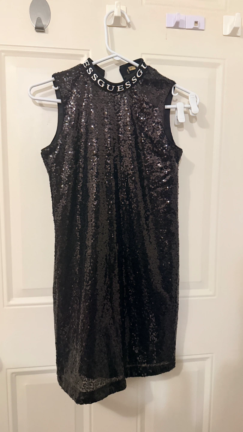 Guess Black Sequin Dress