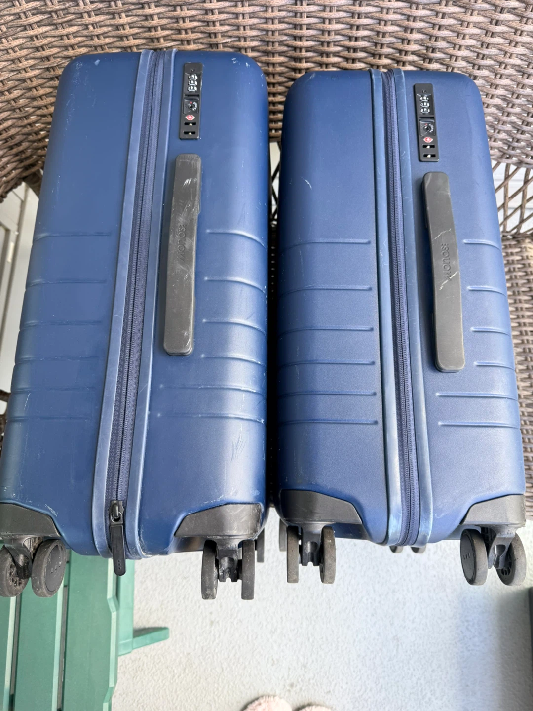 Monos Carry-On Luggage - Navy Blue (Set of 2) - photo 4
