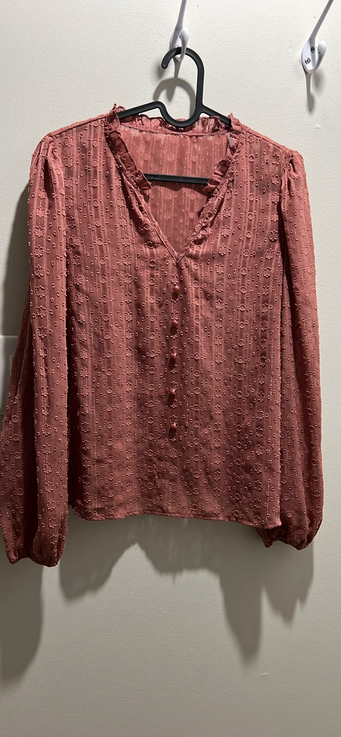 Rose Textured Blouse