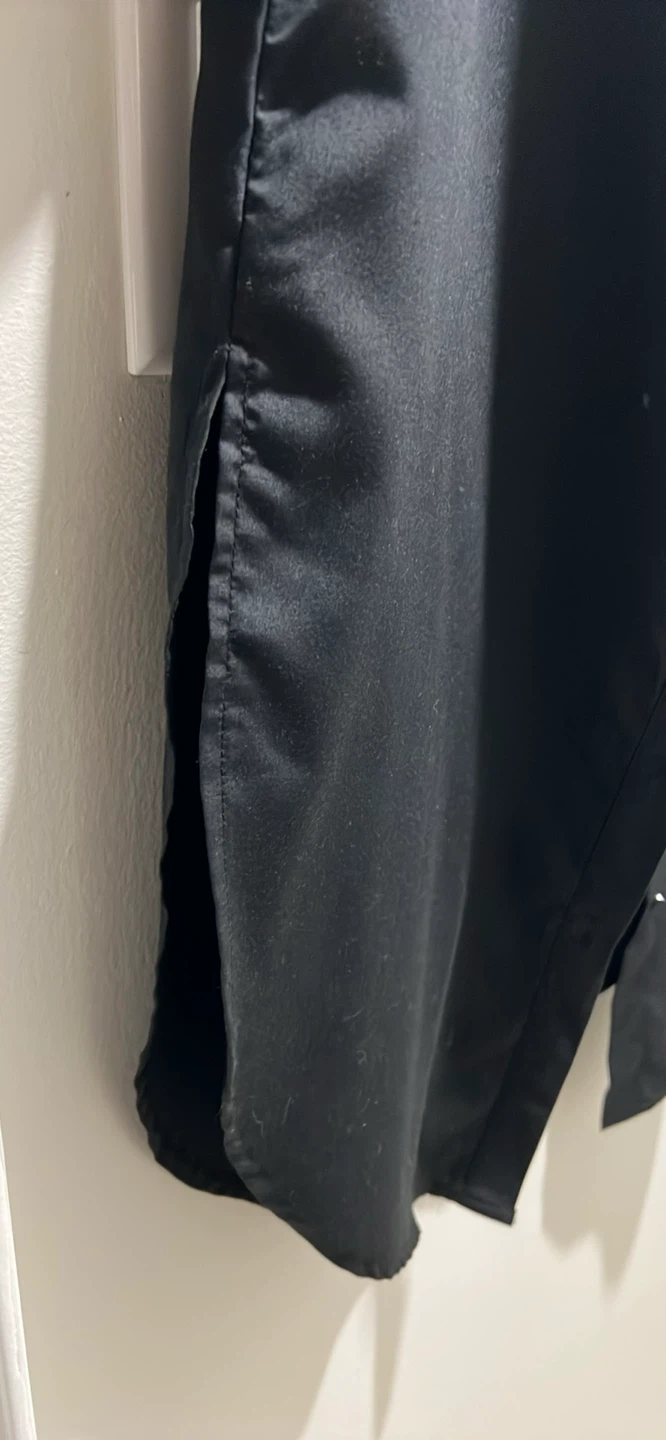 Black Long Sleeve Button-Up Shirt - photo 2
