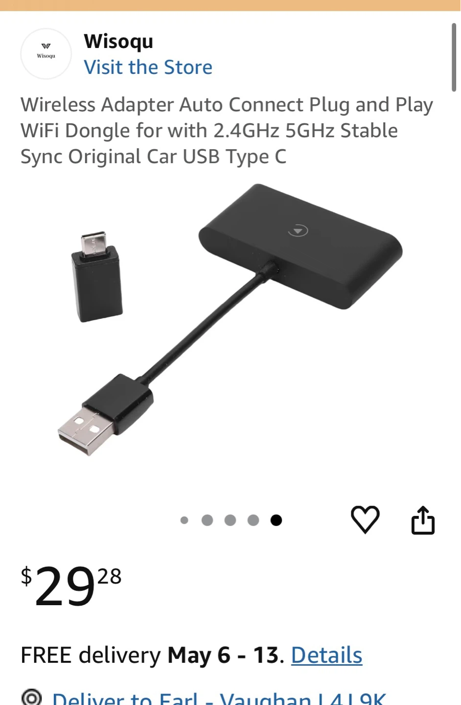 Wireless CarPlay Adapter