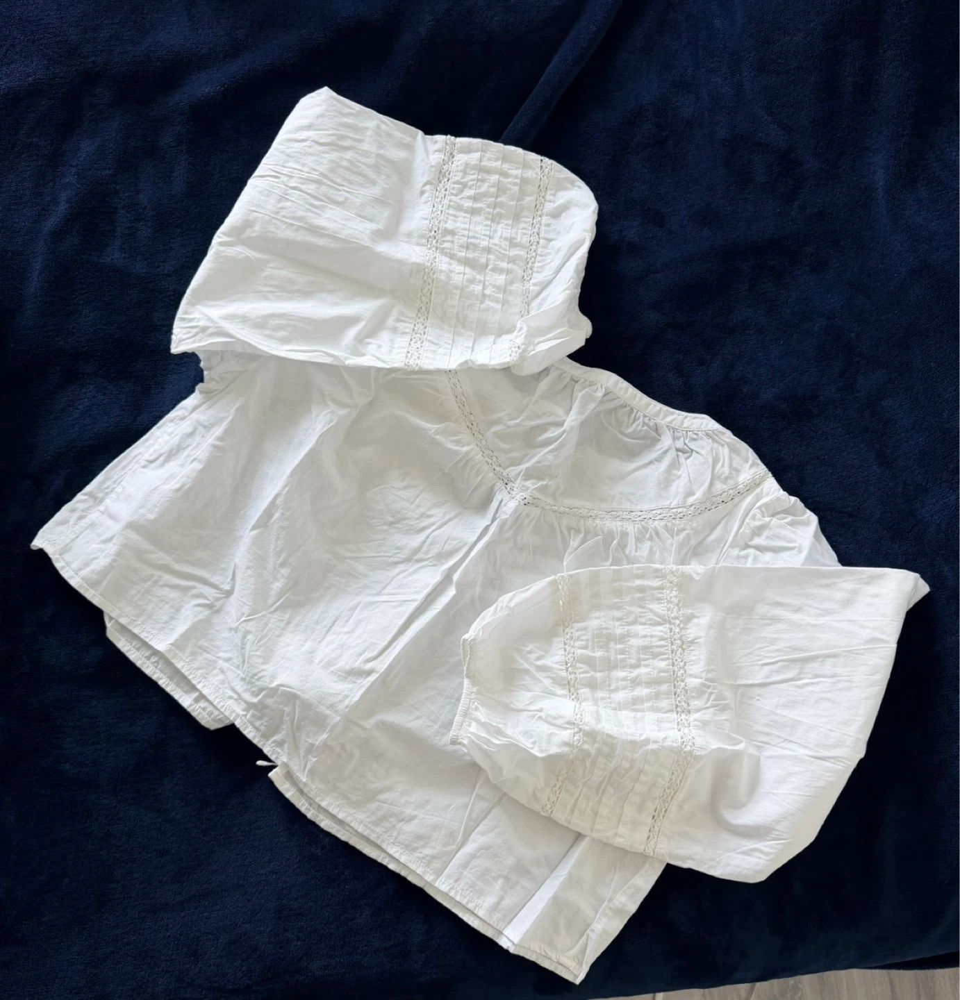 Aerie White Tie Front Blouse S/P - photo 2