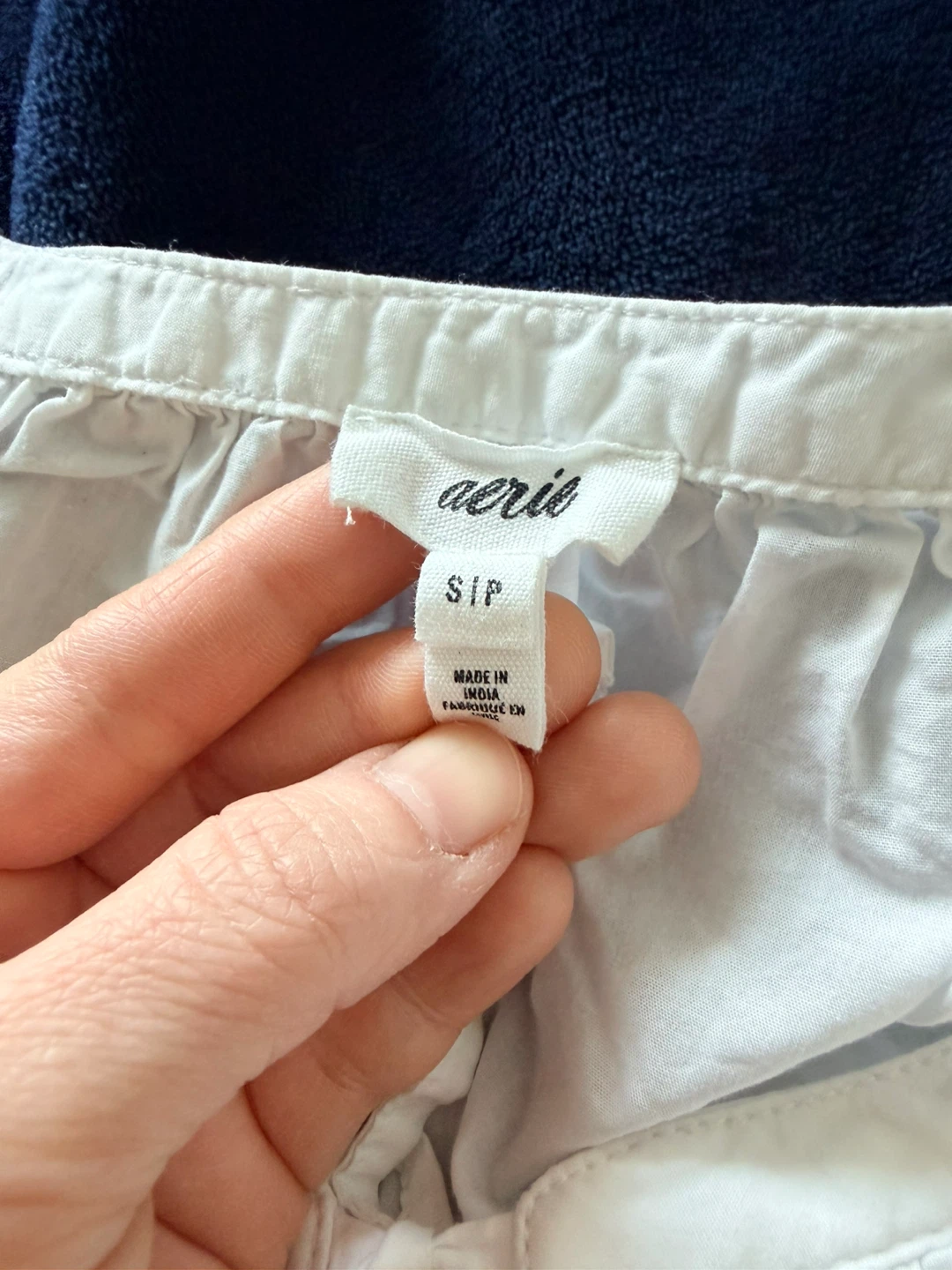 Aerie White Tie Front Blouse S/P - photo 3