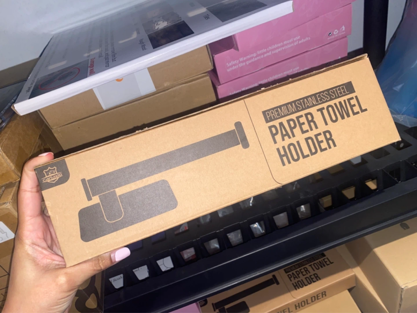 Premium Stainless Steel Paper Towel Holder