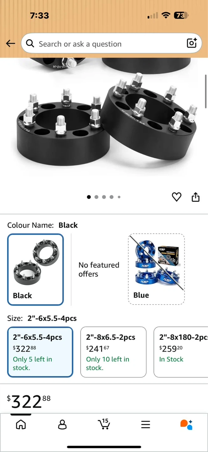 KSP Performance 2 inch Wheel Spacers (4 pcs) - Black - photo 2