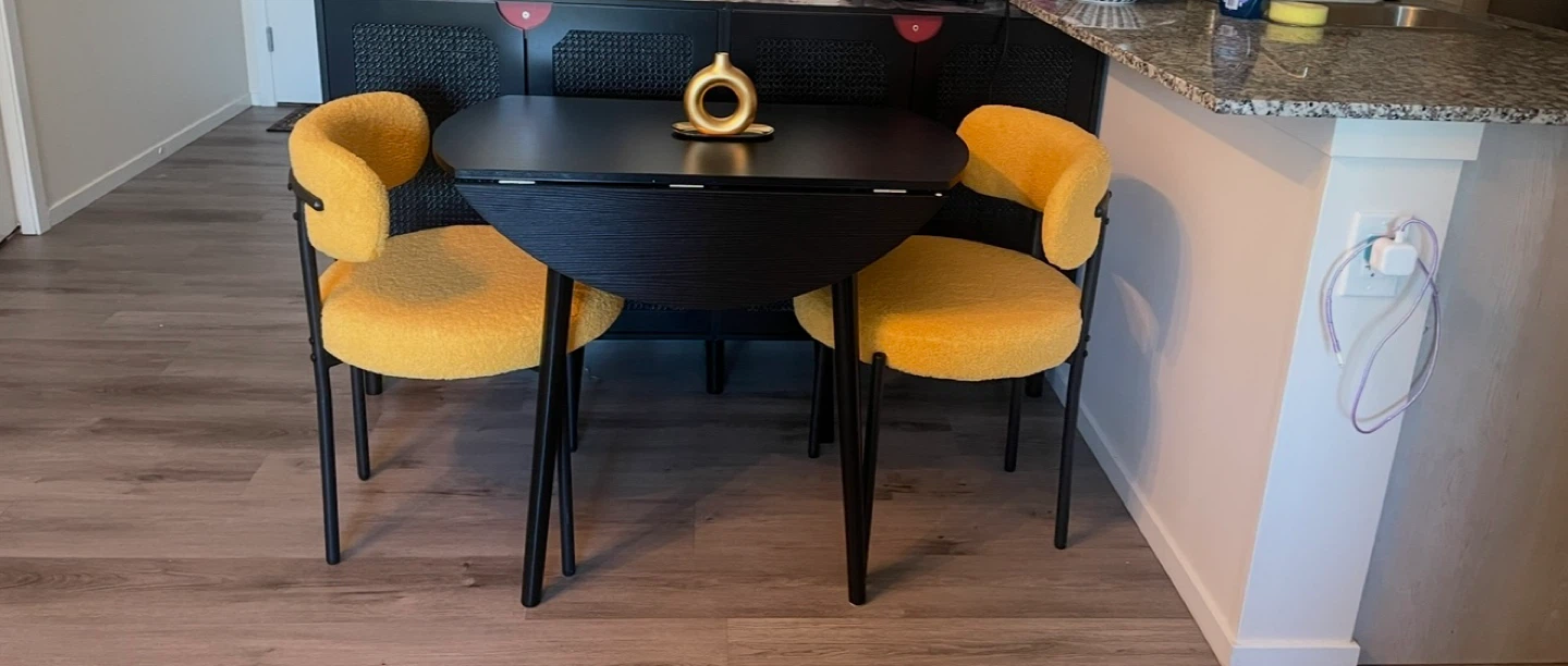 Nalupatio Dining Chairs - Yellow Boucle - Set of 2 - photo 3