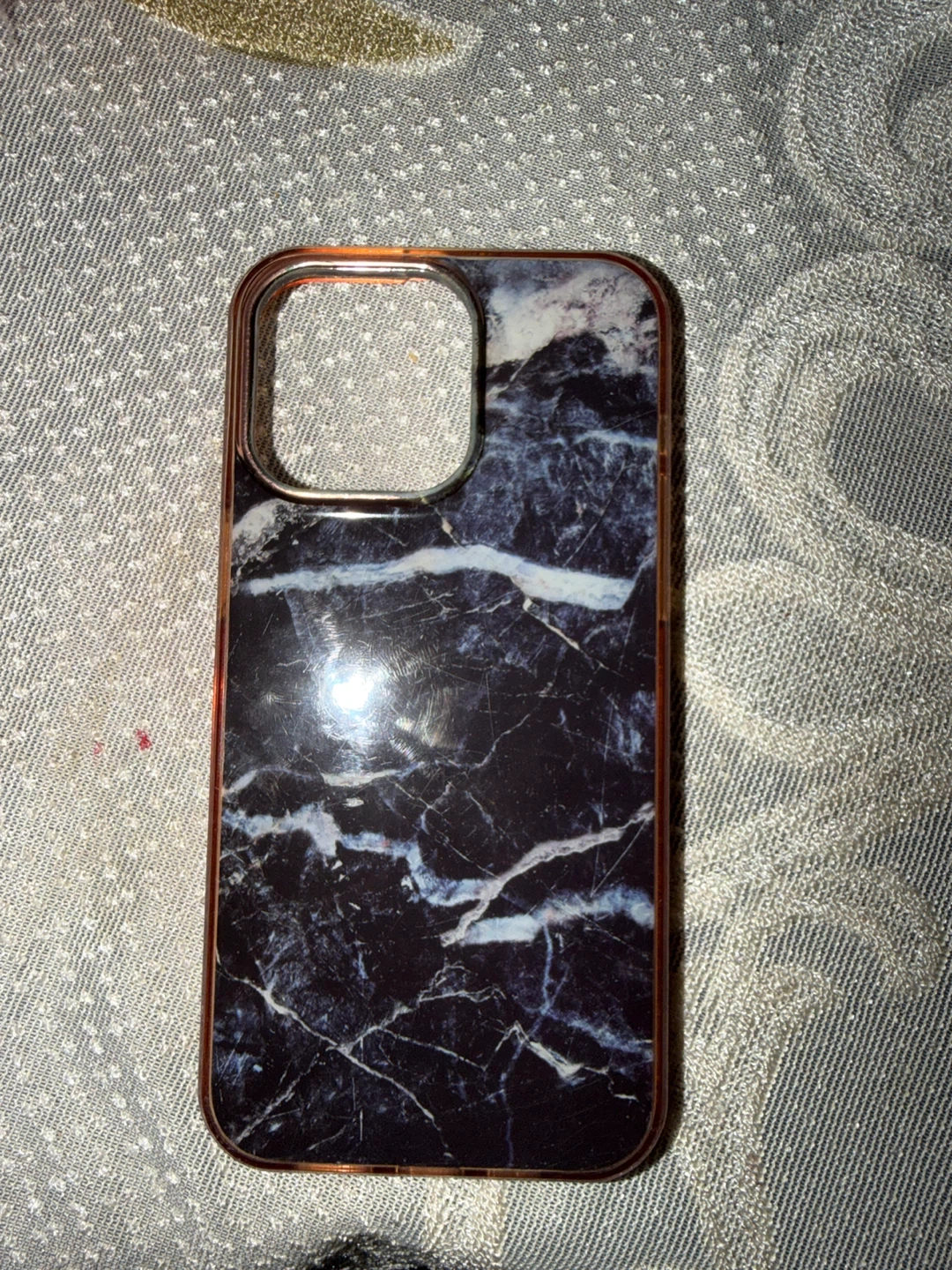 iPhone Case with Marble Design