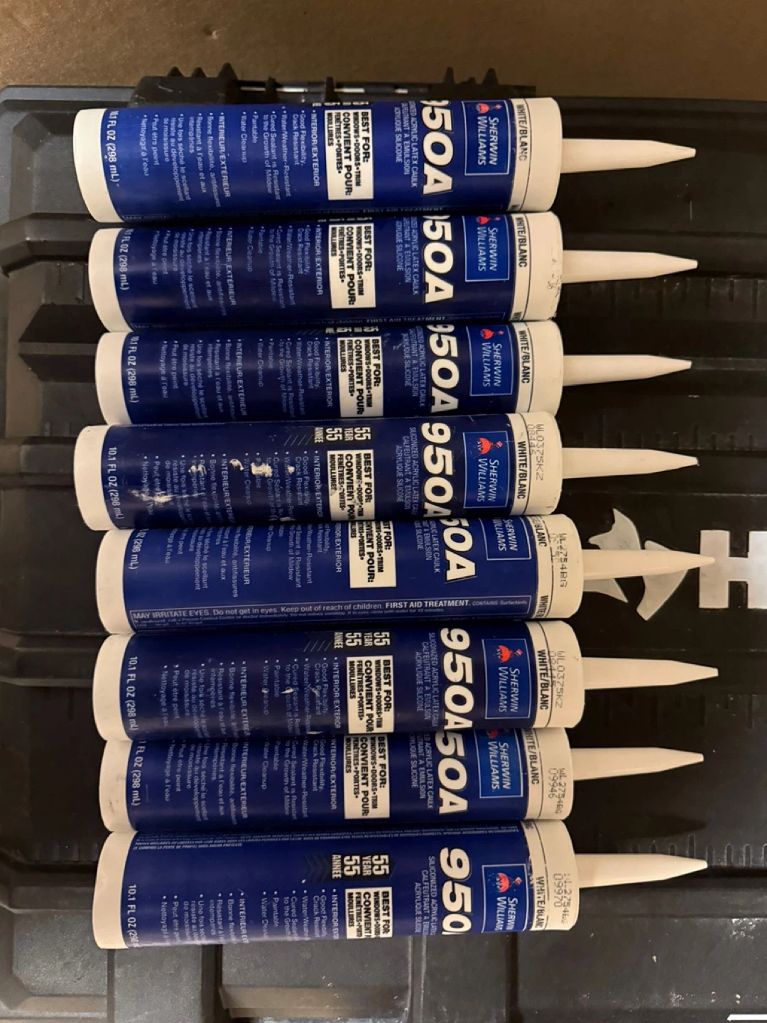 Sherwin-Williams 950A Siliconeized Acrylic Latex Caulk Tubes