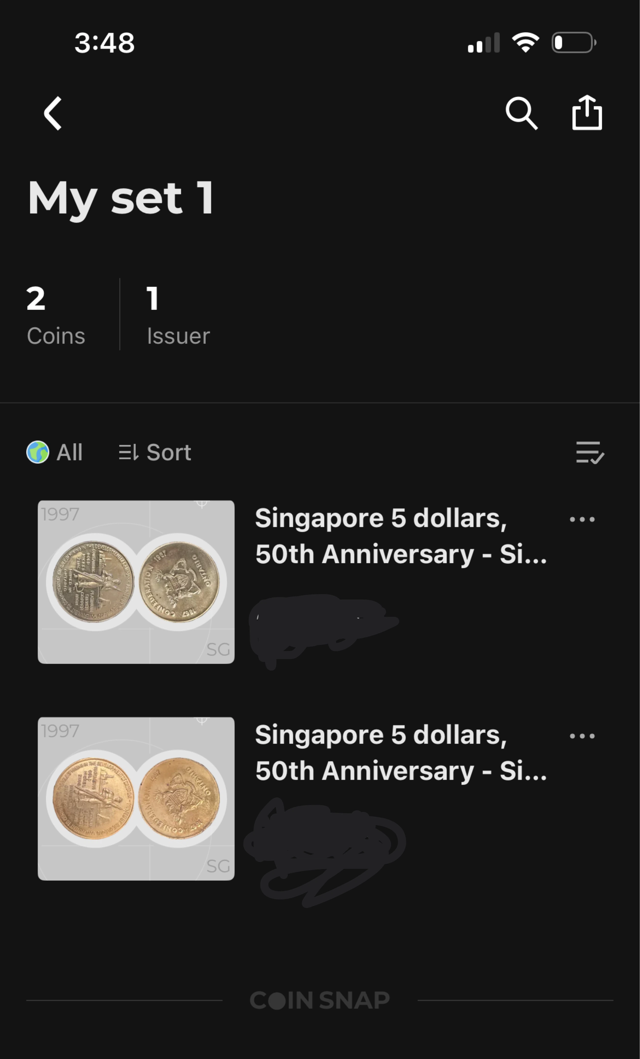 Collectors Coin has gold,silver,platinum,zinc,copper,iron,nickel