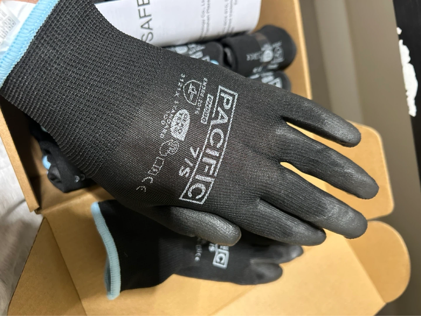 Pacific Work Gloves Size 7/S - Black