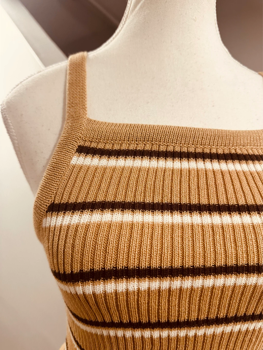 Striped Knit Tank Top - photo 2