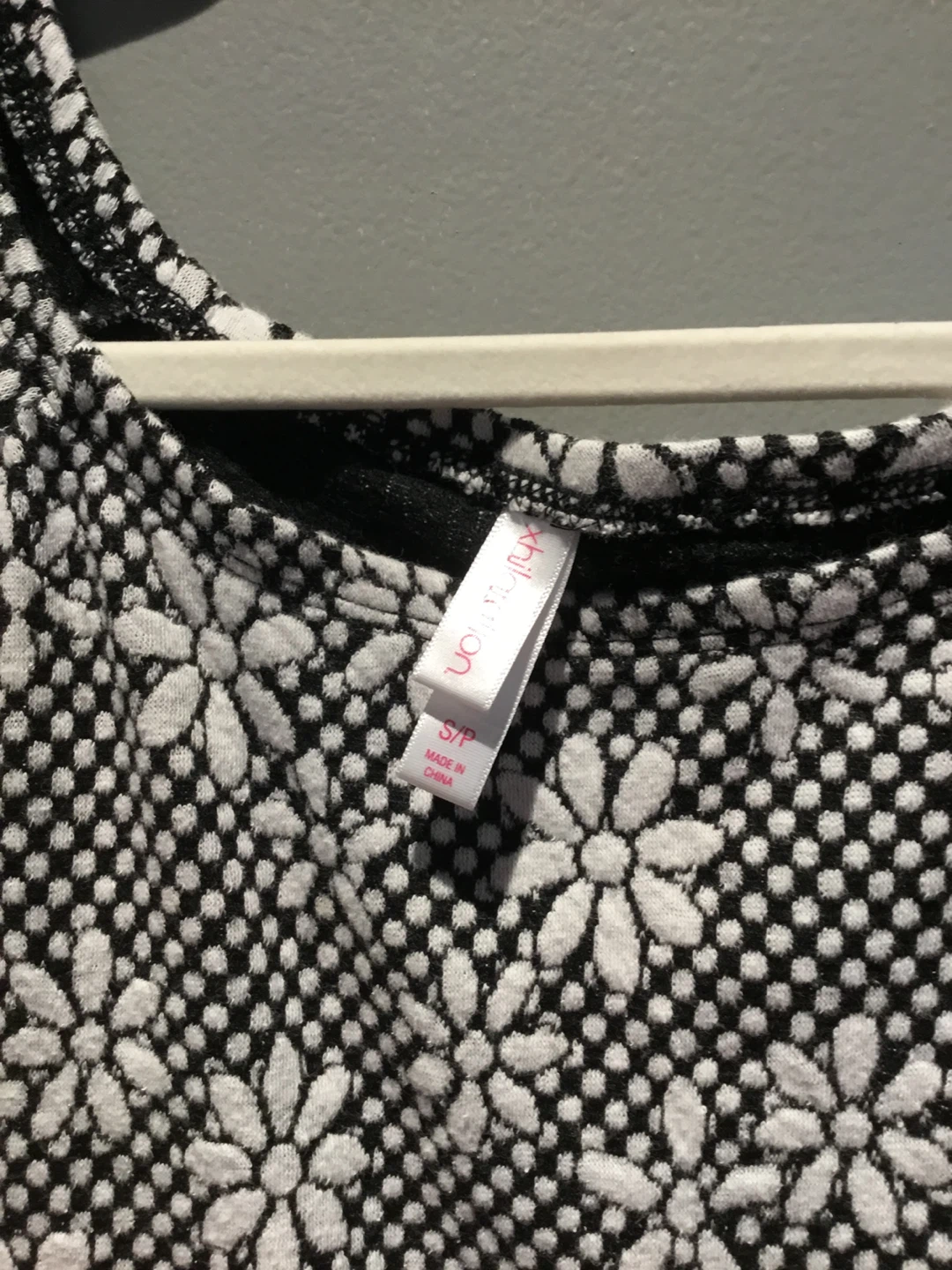 Xhilaration Black & White Floral Dress Size S/P - photo 2