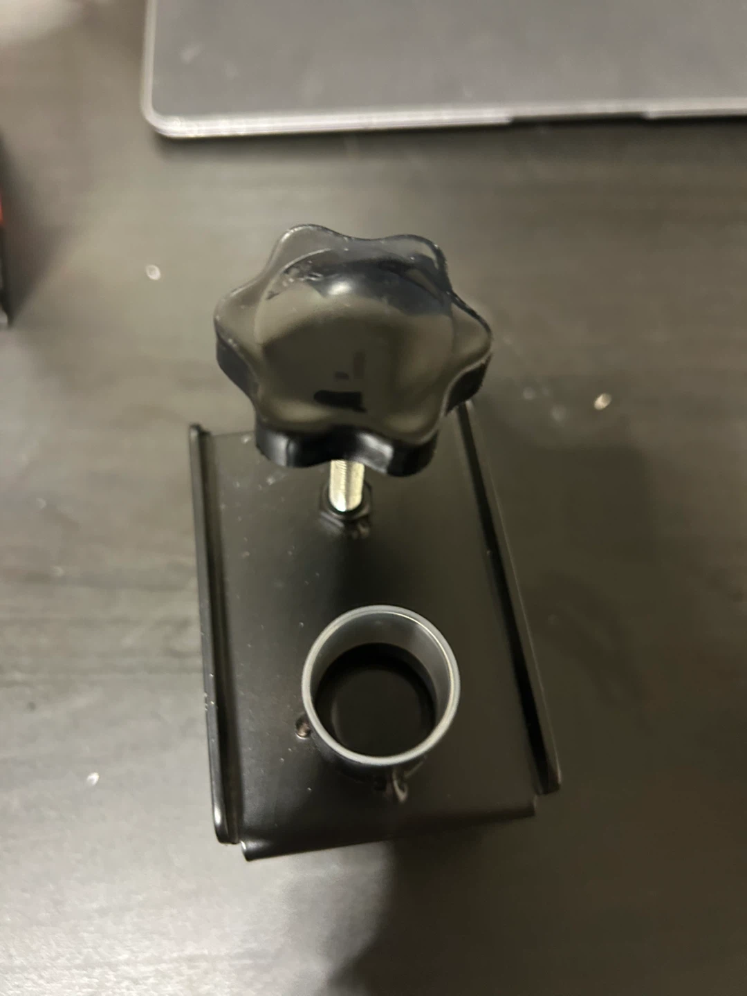Black Metal Desk Clamp Mount - photo 2
