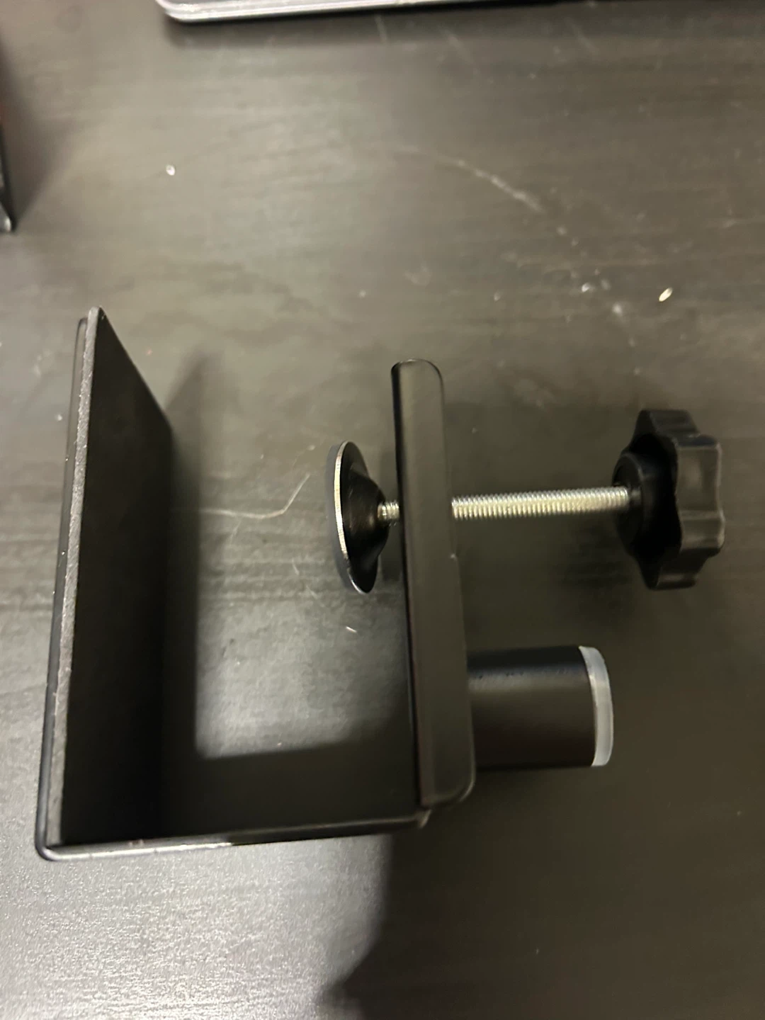 Black Metal Desk Clamp Mount - photo 4