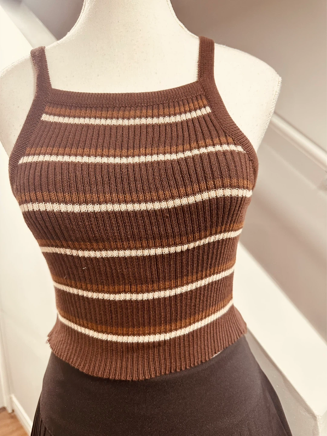 Striped Ribbed Tank Top