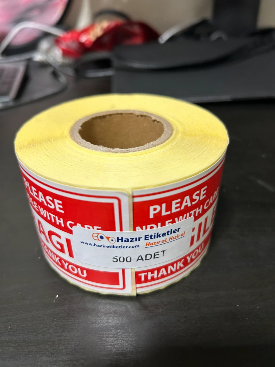 Fragile Handle With Care Stickers - 500 Count