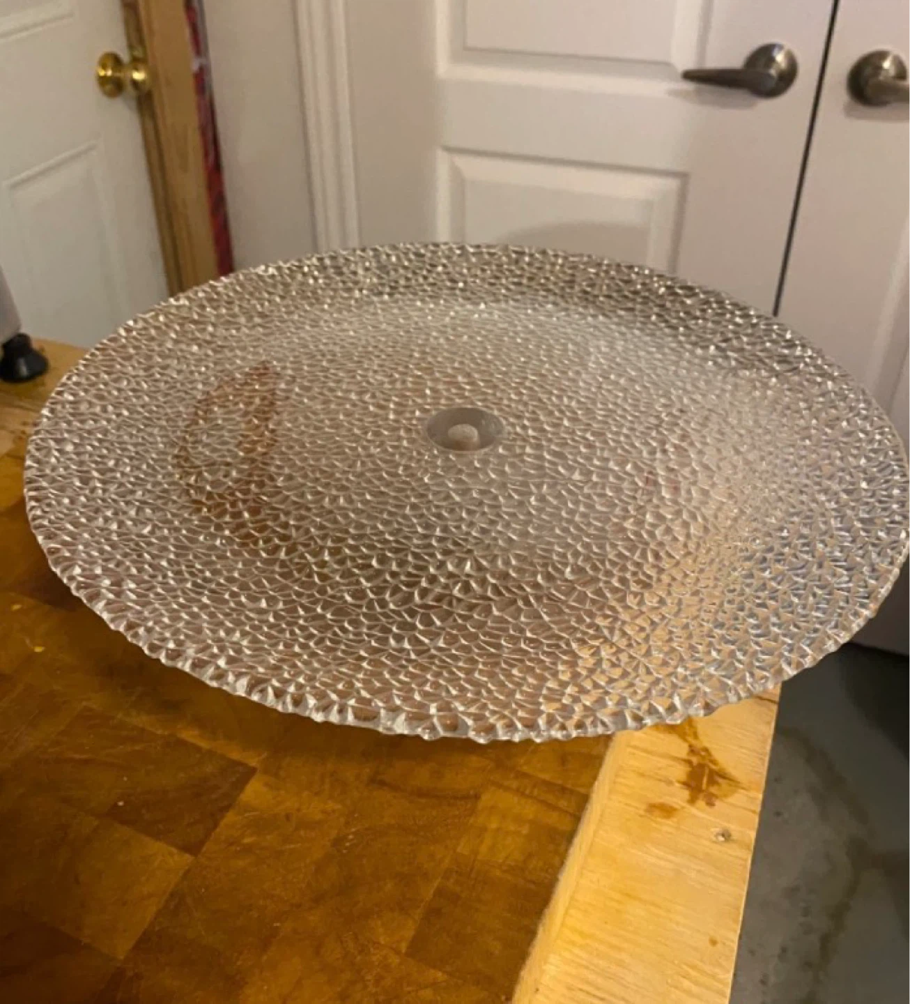 Textured Glass Cake Stand - photo 2